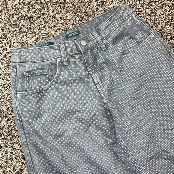 Wild Fable Shimmer Rhinestone Embellished 90’s Relaxed Straight Jeans | NWT/NWOT - Picture 3 of 8
